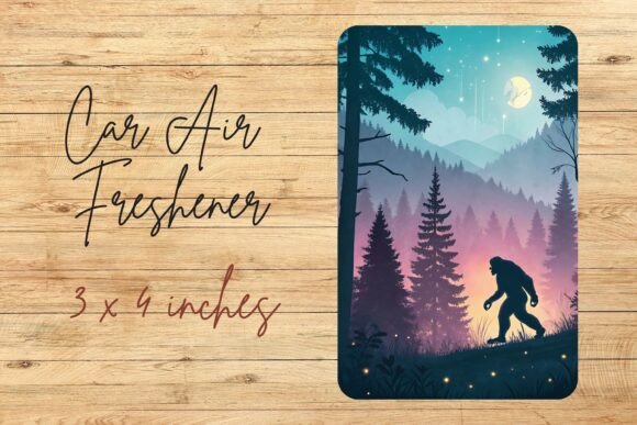 Bigfoot Car Air Freshener PNG: A Versatile Design for Creative Sublimation Projects