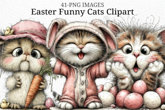 Easter Funny Cats Clipart PNG: The Ultimate Guide to Whimsical Spring Designs