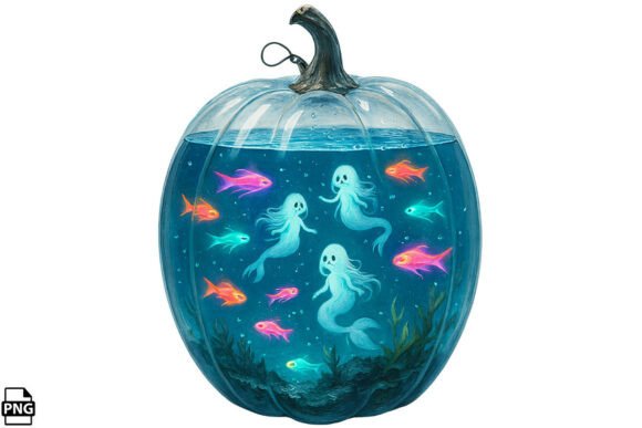Enchanted Pumpkin Aquarium PNG