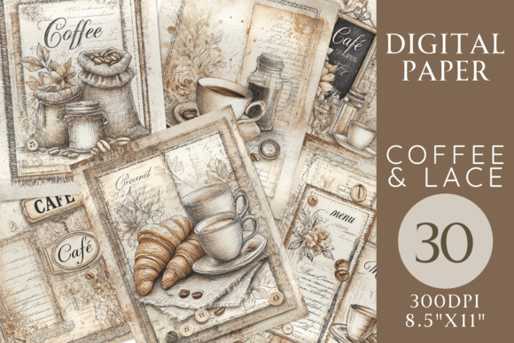 How the Coffee Lace Digital Paper Set Is Elevating Creative Projects in the Digital Crafting Era