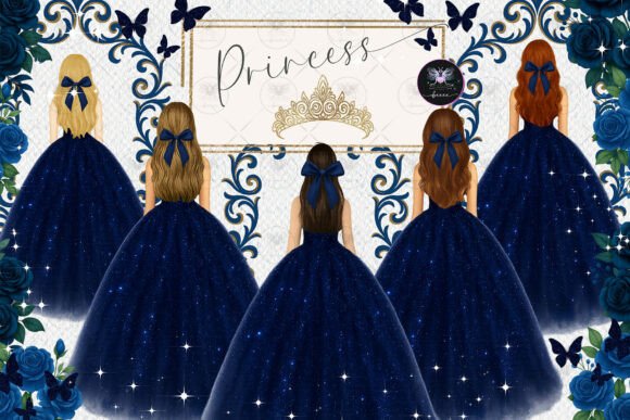Princess Royal Blue Clipart: Elevating Celebrations with Elegant Design