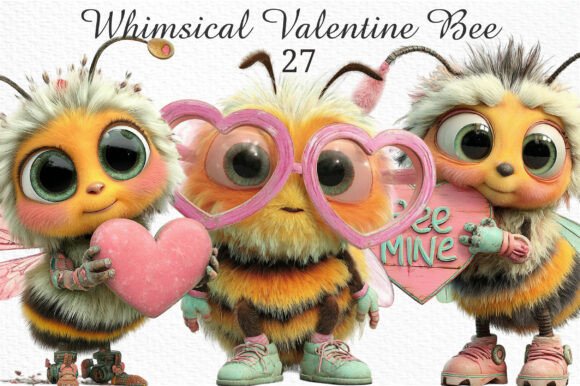 Whimsical Valentine Bee Clipart Png: Adding Sweetness to Your Designs